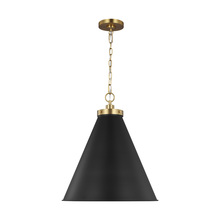 VC Studio Collection CP1281MBKBBS - Wellfleet Large Cone Pendant