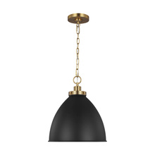 VC Studio Collection CP1291MBKBBS - Wellfleet Medium Dome Pendant