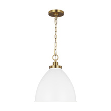 VC Studio Collection CP1291MWTBBS - Wellfleet Medium Dome Pendant