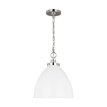 VC Studio Collection CP1291MWTPN - Wellfleet Medium Dome Pendant