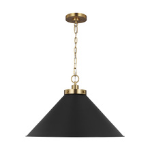 VC Studio Collection CP1311MBKBBS - Wellfleet Wide Cone Pendant