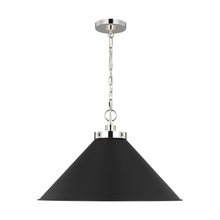 VC Studio Collection CP1311MBKPN - Wellfleet Wide Cone Pendant