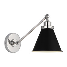 VC Studio Collection CW1121MBKPN - Wellfleet Single Arm Cone Task Sconce