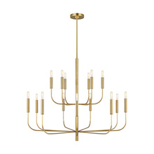 VC Studio Collection EC10015BBS - Brianna Large Two-Tier Chandelier