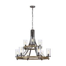 VC Studio Collection F3135/9DWK/SGM - Angelo Two-Tier Chandelier