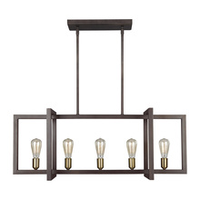 VC Studio Collection F3147/5NWB - Finnegan Medium Linear Chandelier