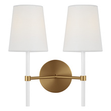 VC Studio Collection KSW1102BBSGW - Monroe Double Sconce