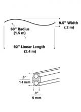 VC Architectural Collection 700MOBHSC60BRZ - Pre-Bent S Curve MonoRail