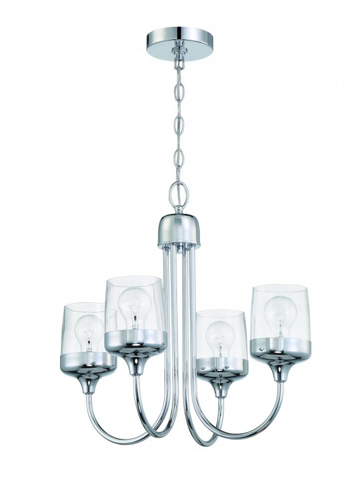 Wrenn 4 Light Chandelier in Chrome