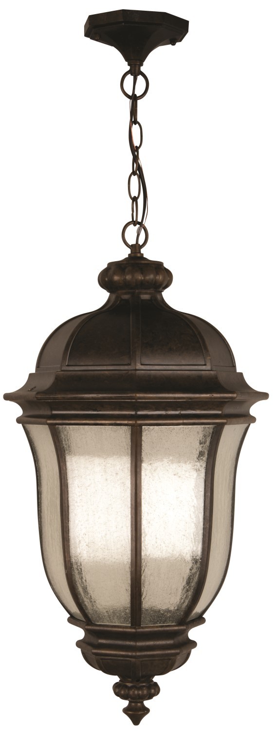 Harper 3 Light Outdoor Pendant in Peruvian Bronze Outdoor