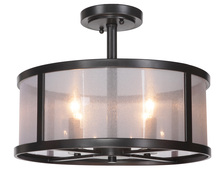 Craftmade 36754-MBK - Danbury 4 Light Semi Flush in Matte Black