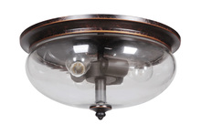 Craftmade 38783-AGTB - Stafford 3 Light Flushmount in Aged Bronze/Textured Black