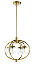 Craftmade 45524-SB - Piltz 4 Light Chandelier in Satin Brass