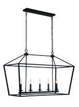 Craftmade 52975-FB - Flynt 5 Light Island in Flat Black