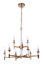 Craftmade 53229-SB - Tarryn 9 Light Chandelier in Satin Brass