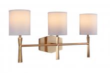 Craftmade 16023SB3 - Chatham 3 Light Vanity in Satin Brass