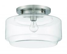 Craftmade X3114-BNK - Peri 1 Light 14" Flushmount in Brushed Polished Nickel