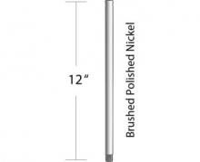 Craftmade DR12BNK - 12" Downrod in Brushed Polished Nickel