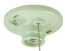 Craftmade K858-SO - Keyless 1 Light Lamp Holder in Porcelain