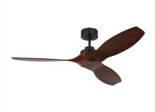 VC Fan Collection 3CLNSM52MBK - Collins 52-inch indoor/outdoor Energy Star smart ceiling fan in midnight black finish