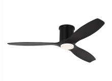 VC Fan Collection 3CNHSM52MBKMBKD - Collins 52-inch indoor/outdoor Energy Star smart integrated LED dimmable hugger ceiling fan