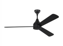 VC Fan Collection 3STMSM60MBKD - Streaming Smart 60" Dimmable Indoor/Outdoor Integrated LED Black Ceiling Fan