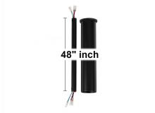 VC Fan Collection DRM48BK - 48" Minimalist Downrod in Matte Black