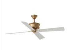 VC Fan Collection 4SBWR56HAB - Subway 56" Indoor/Outdoor Antique Brass Ceiling Fan with Handheld Remote Control